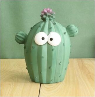 Cactus Coin Piggy Bank Money Boxes Unique Plant Resin