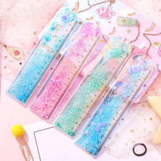 Bookmark Rulers Girl Drawing Multifunctional Stationery