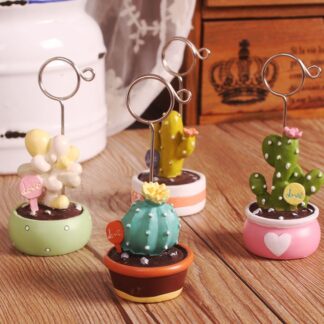 1 Piece Resin Kawaii Cactus Plants Photo Clip