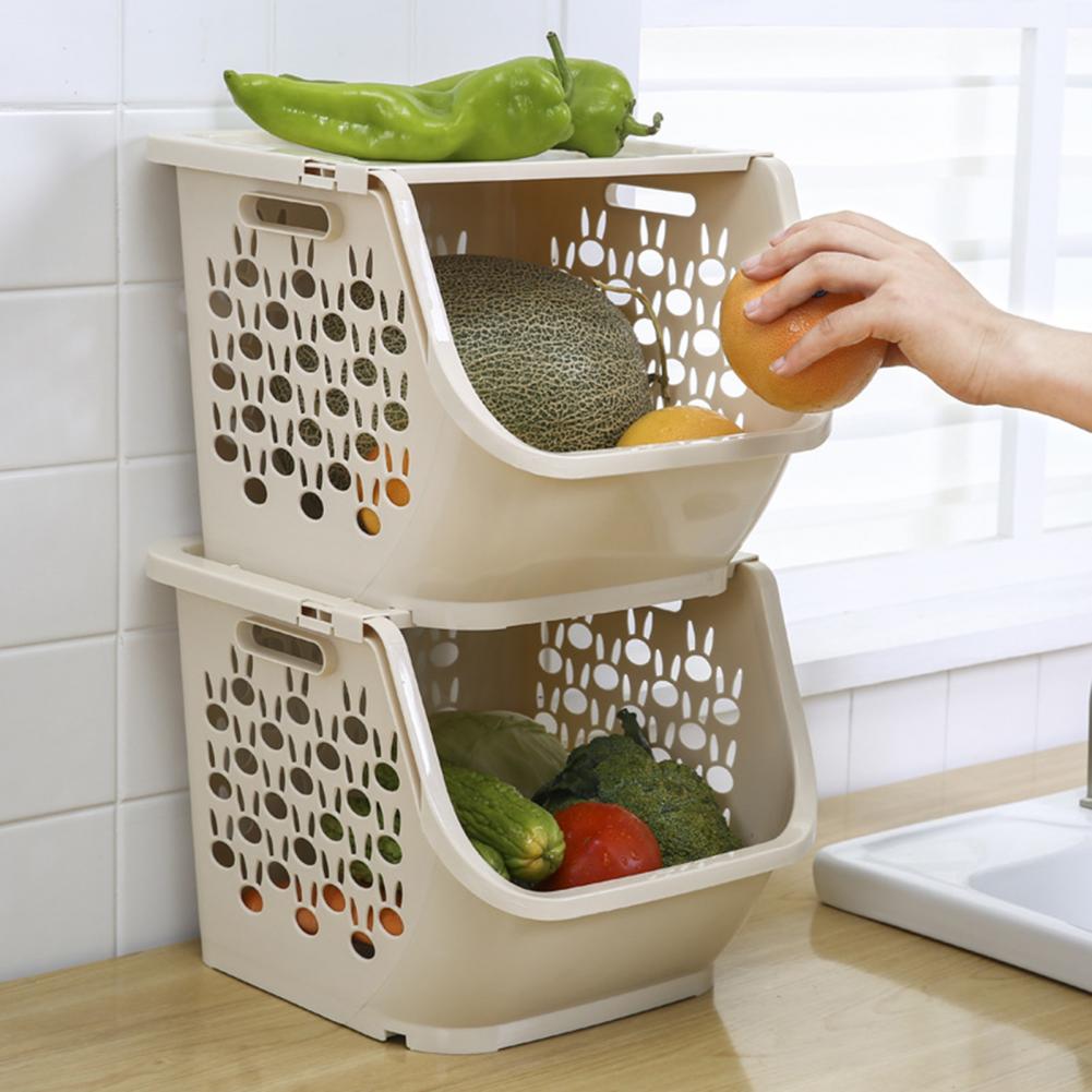 1 Set 3pcs Fruit Vegetable Organizer Basket - Image 3
