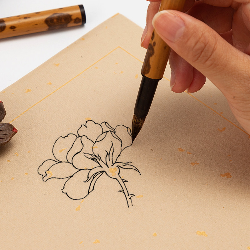 Calligraphy Brush Ink Writing Rice Yellow Paper For Painting - Image 2