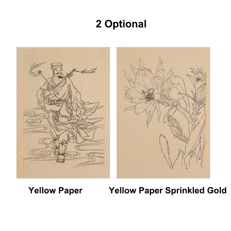 Calligraphy Brush Ink Writing Rice Yellow Paper For Painting - Image 3