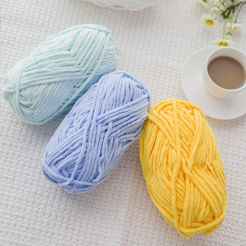 3PCS Yarn Chenille Ice For Knitting And Crochet Scarf Sweater - Image 2