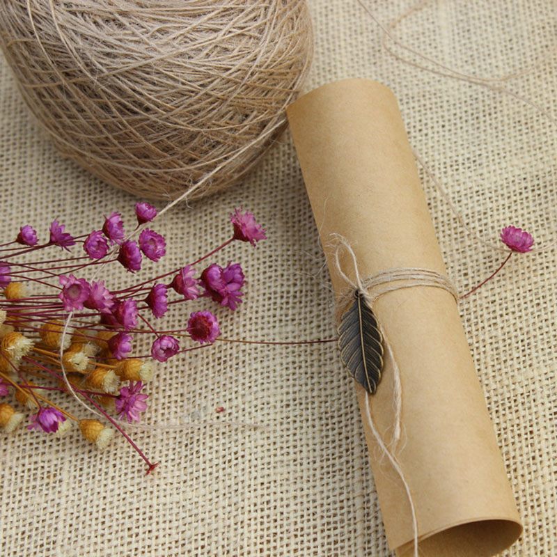 100M Handmade Jute Rope Cords Photo Hanging String - Image 5