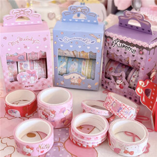 10 Roll Cute Cartoon Decoration Adhesive Masking Tape