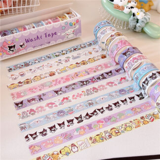 10Roll/Set Cute Cartoon Character Masking Washi Tape