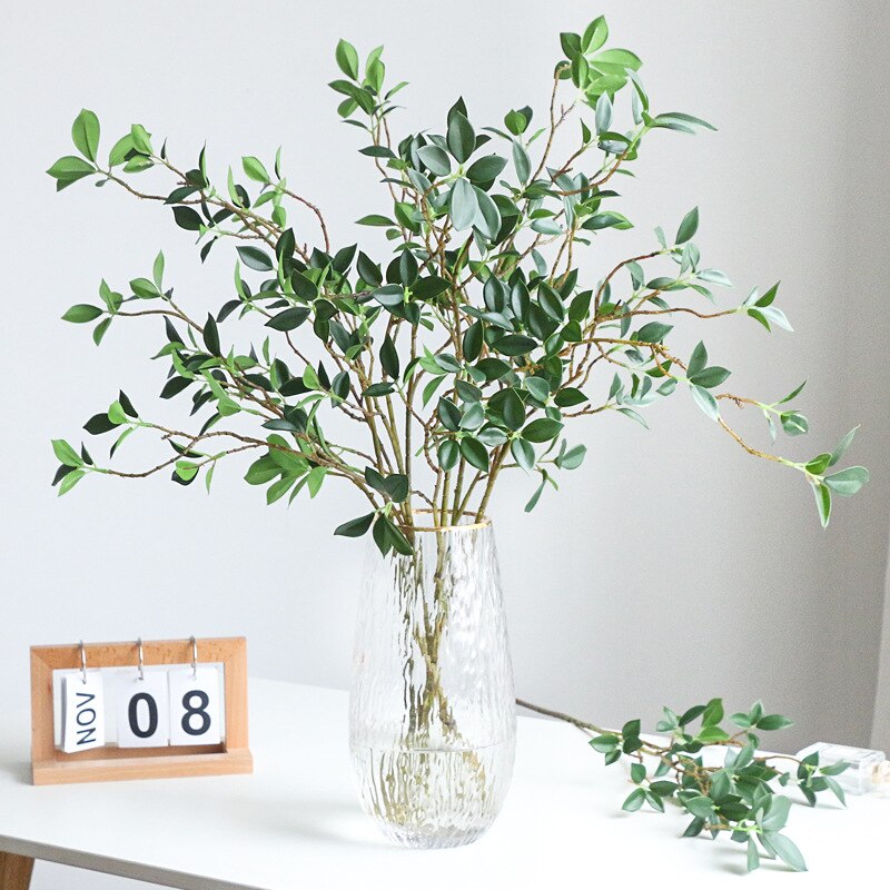 73 cm Long Branch Artificial Green Plants Tree - Image 2