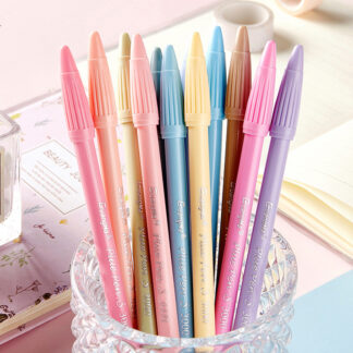 12PCS Water-based Fine-liner Macaron Color Pen Set