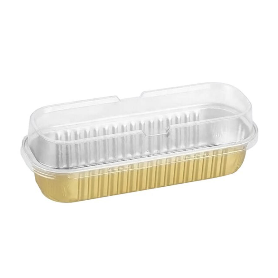 Mini Loaf Baking Pan Rectangle Cupcake, Gold