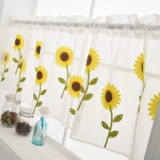 Curtain Cute Daisy Embroidered Mini, 1*0.5m