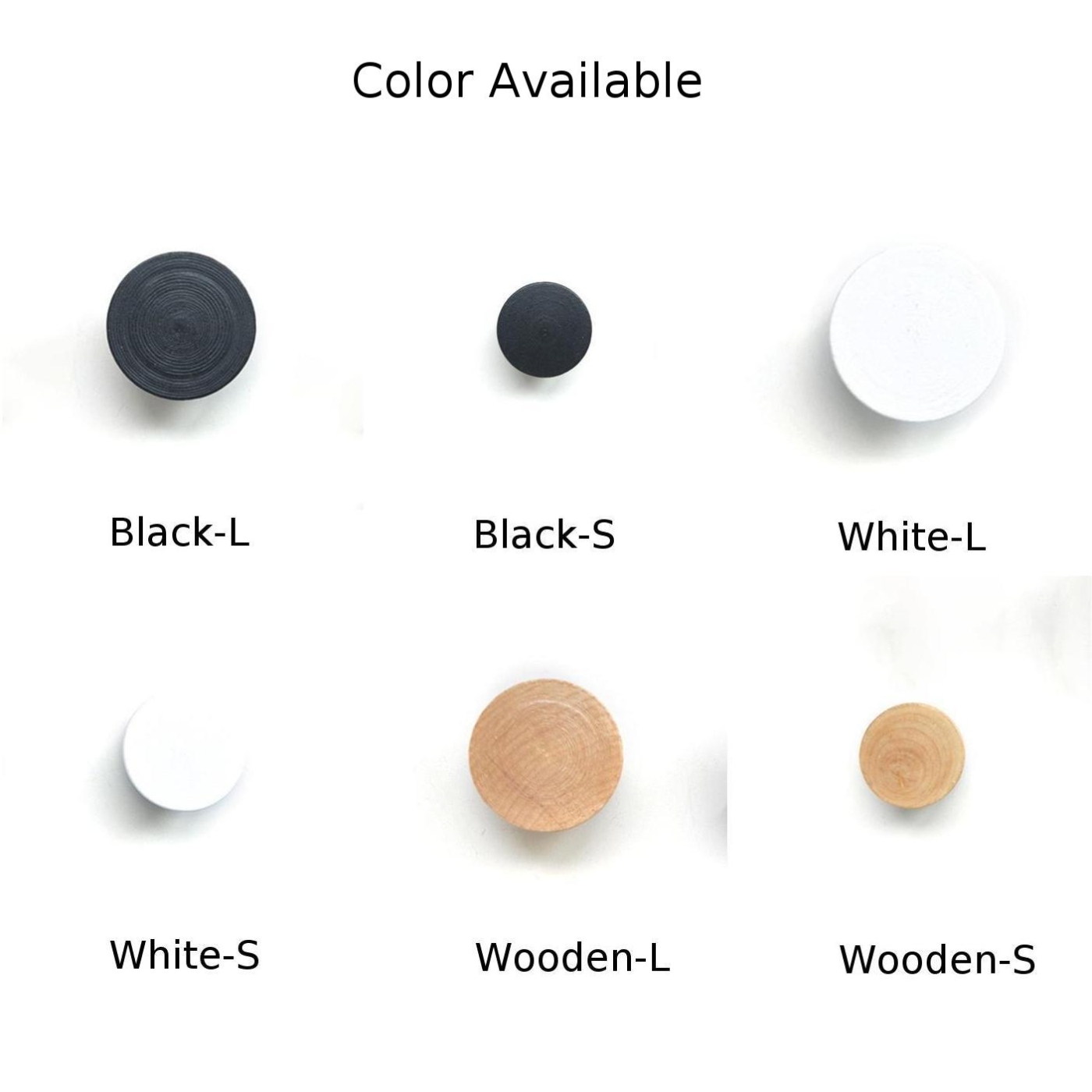 Round Clothes Hanger Natural Wood Wall Racks - Image 10