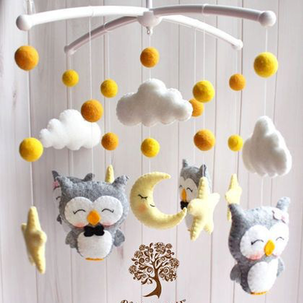 1Pcs Crib Mobile Bed Bell Hanging Toy