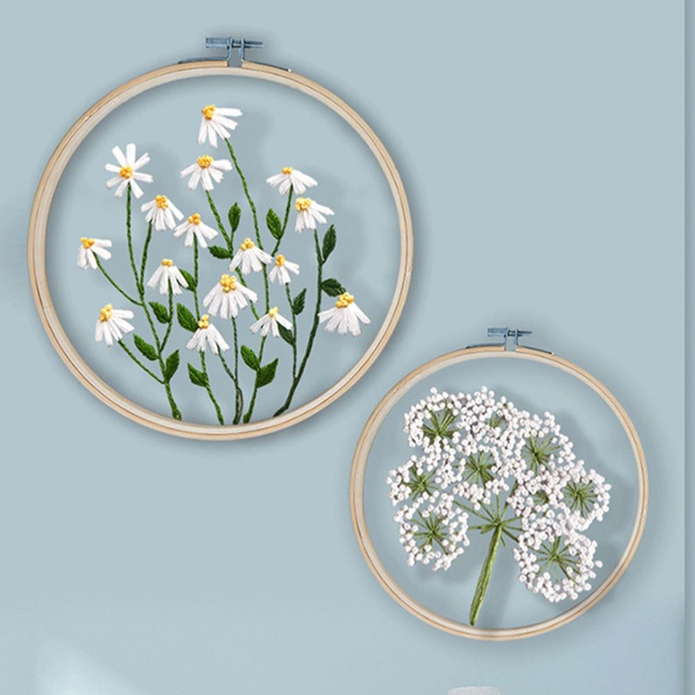 1Set Embroidery DIY Flowers Painting Full Needlework - Image 3