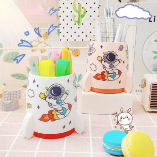 Multifunction Rocket Desktop Storage Pen Holder Pencil