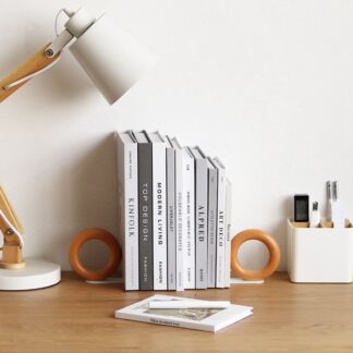 Solid Wood Stand Holder Shelf Book Ends