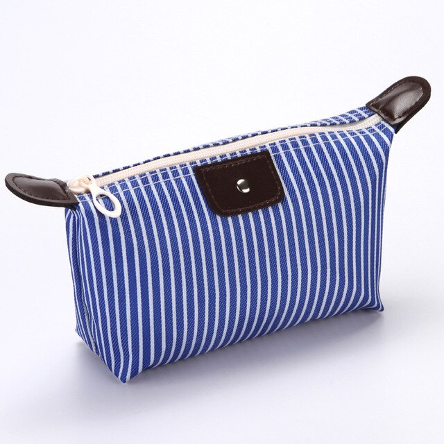 Women Cosmetic Bag Fashion Travel Makeup Bag, Blue