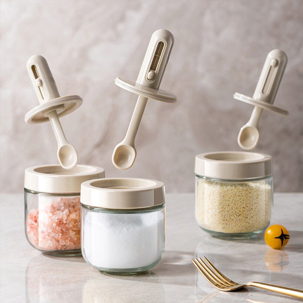 2PCS Seasoning Condiments Holder Spice Storage Bottle