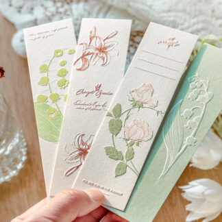 20pcs Natural Retro Embossed Letterpress Bookmark