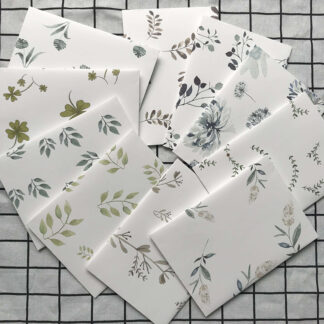 20pcs Paper Envelopes Set Minimalistic Watercolor Gift Packing