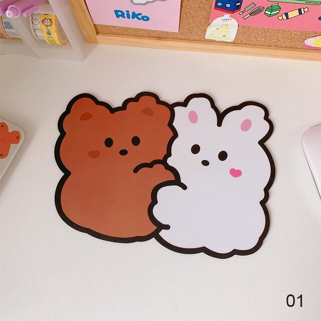 Desk Mat Kawaii Cute Bear Bunny Puppy Pads - Image 2