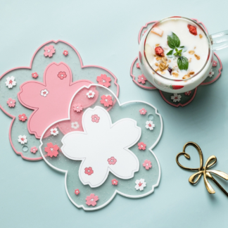 Cherry Blossom Heat Insulation Non-slip Cup Coaster