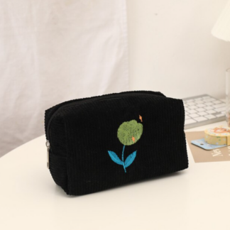 College Style Flowers Pencil Bags