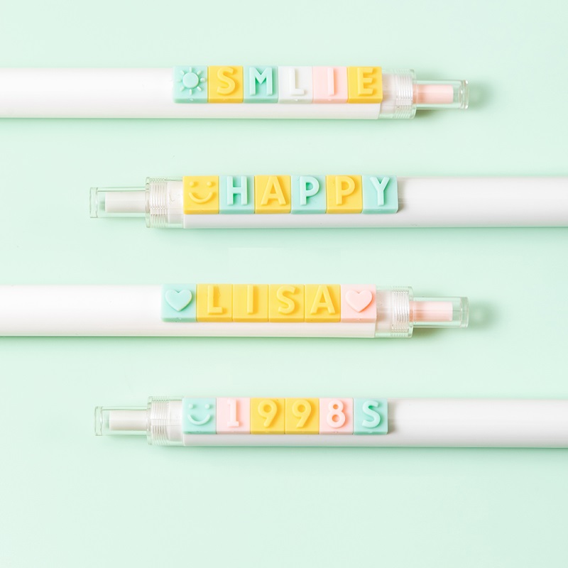 Colorful Letter Pen Set Alphabet Number Block Building - Image 5