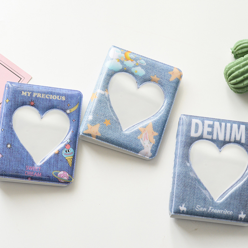 3 Inch 40 Grids Heart Hollow Photo Album Collection - Image 2