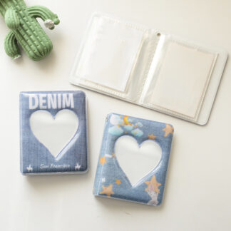 3 Inch 40 Grids Heart Hollow Photo Album Collection