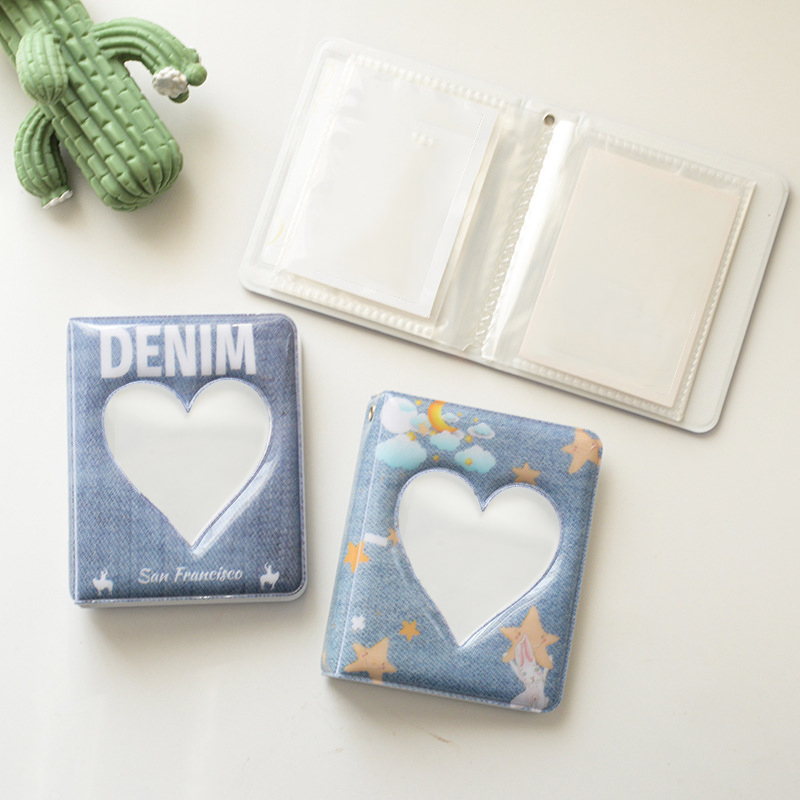 3 Inch 40 Grids Heart Hollow Photo Album Collection