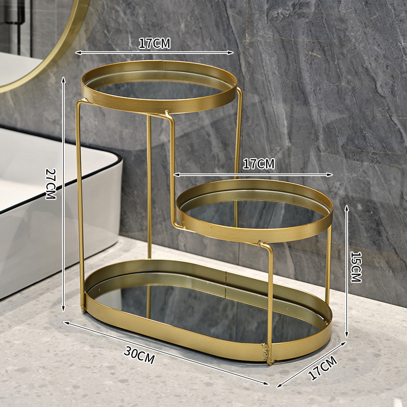 3 Tier Nordic Organizer Rack Luxury Bathroom - Image 2