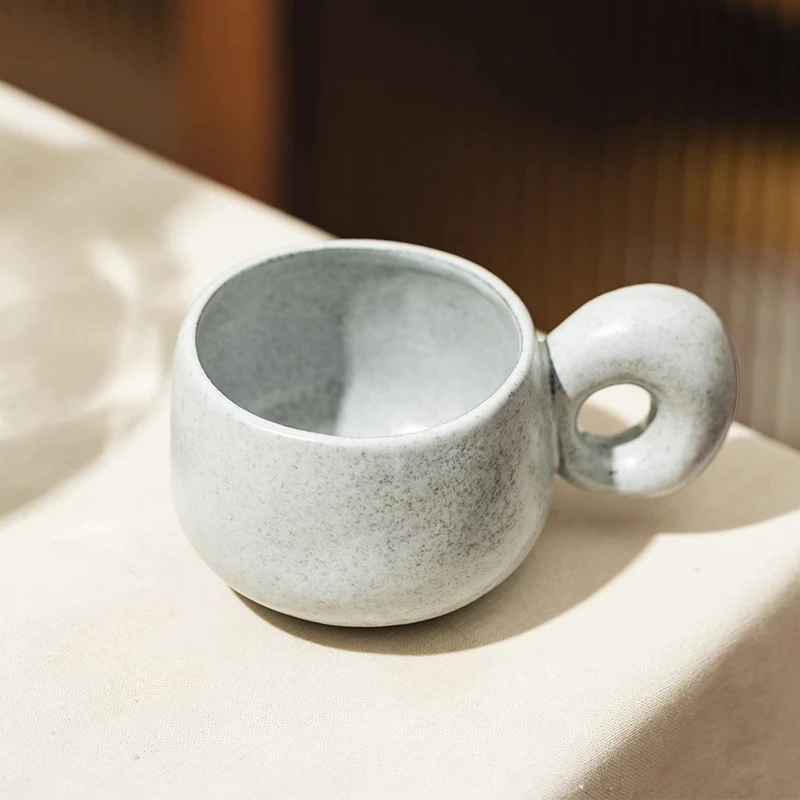 Japanese Stoneware Coffee Mug Breakfast Milk Oatmeal Cups