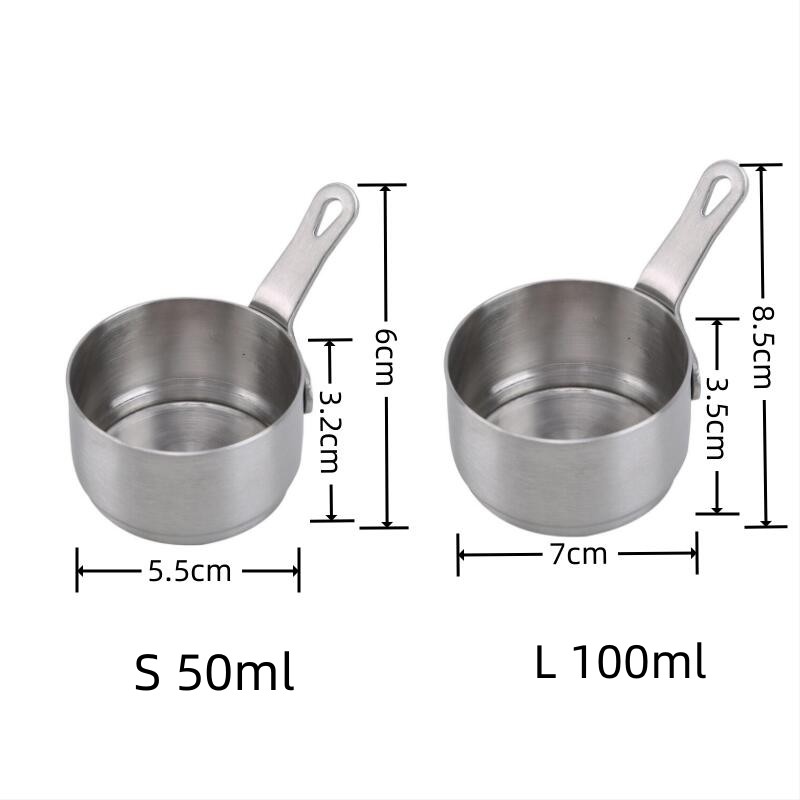 304 Stainless Steel Mini Milk Coffee Heating Pot, 2 PCS - Image 5