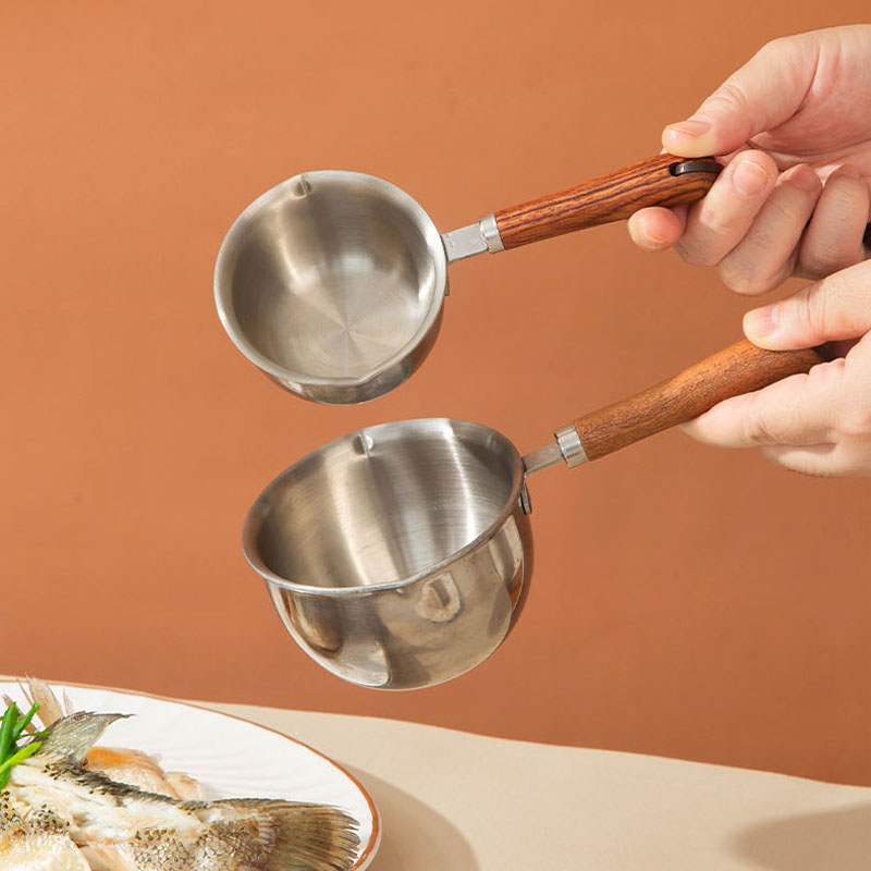 200 ml 304 Stainless Steel Multipurpose Hot Oil Pan, Mini Milk Pan - Image 6