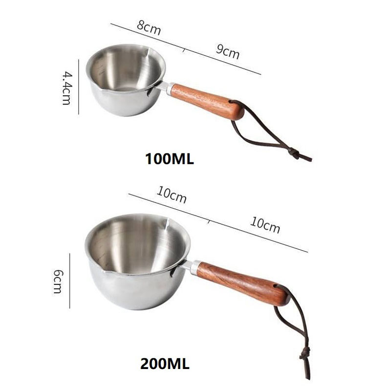 200 ml 304 Stainless Steel Multipurpose Hot Oil Pan, Mini Milk Pan - Image 5