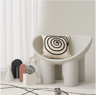 Fashion Rope Embroidered Canvas Pillow Cover