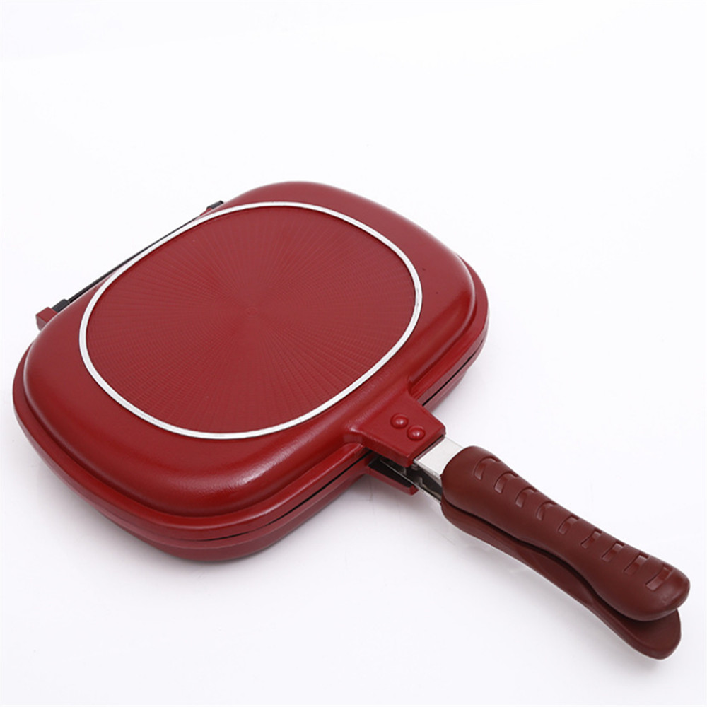 32cm Double-Sided Non-Stick Skillet Grill Pan - Image 4