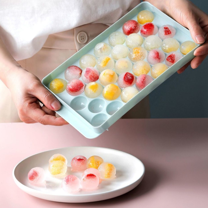 33 Boll Hockey PP Mold Frozen Popsicle Ice Cube Tray