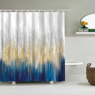 3D Watercolor Pattern Shower Curtain