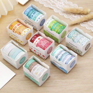 5PCS Japanese Washi Tapes Set Stickers Scrapbooking