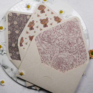 3Pcs Mix Random Linen Paper Wallet Envelopes