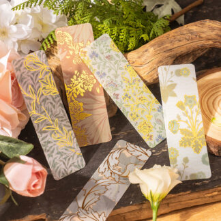 5pcs Vintage Golden Flower Bookmark For Book