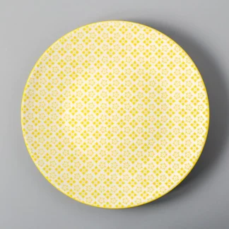 6 Inch Ceramic Plate Round Side Dish, Yellow