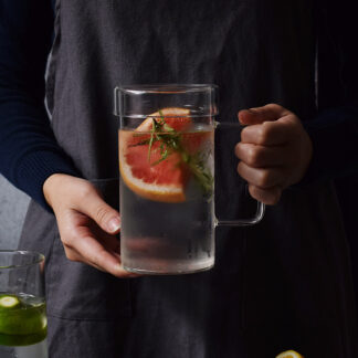 Handmade Heat Resistance Clear Glass Mug 700ml