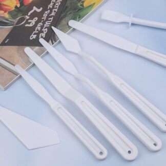 7PCS/Set Plastic Spatula Palette Oil Painting Accessories