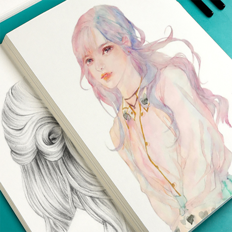 Professional Sketch Paper Thickened Hand-Painted Drawing - Image 2