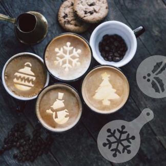 8PCS New Drawing Mold Coffee