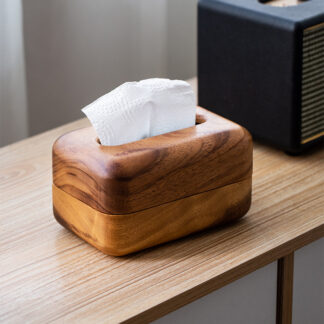 Wood Tissue Holder Dispenser For Home