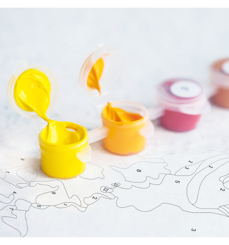 Angry Tiger Painting By Numbers On Canvas - Image 3