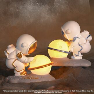 Resin Astronaut Planet Table LED Lamp